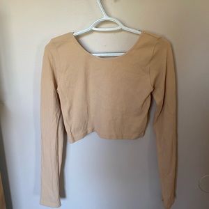 FashionNova long sleeve crop top